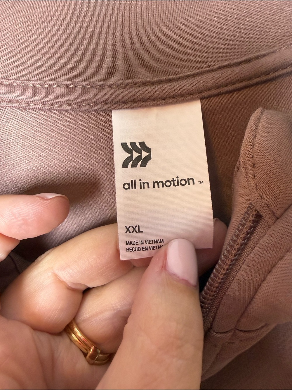 all in motion Mauve Brown Zip-Front Lightweight Jacket - Picture 4 of 4